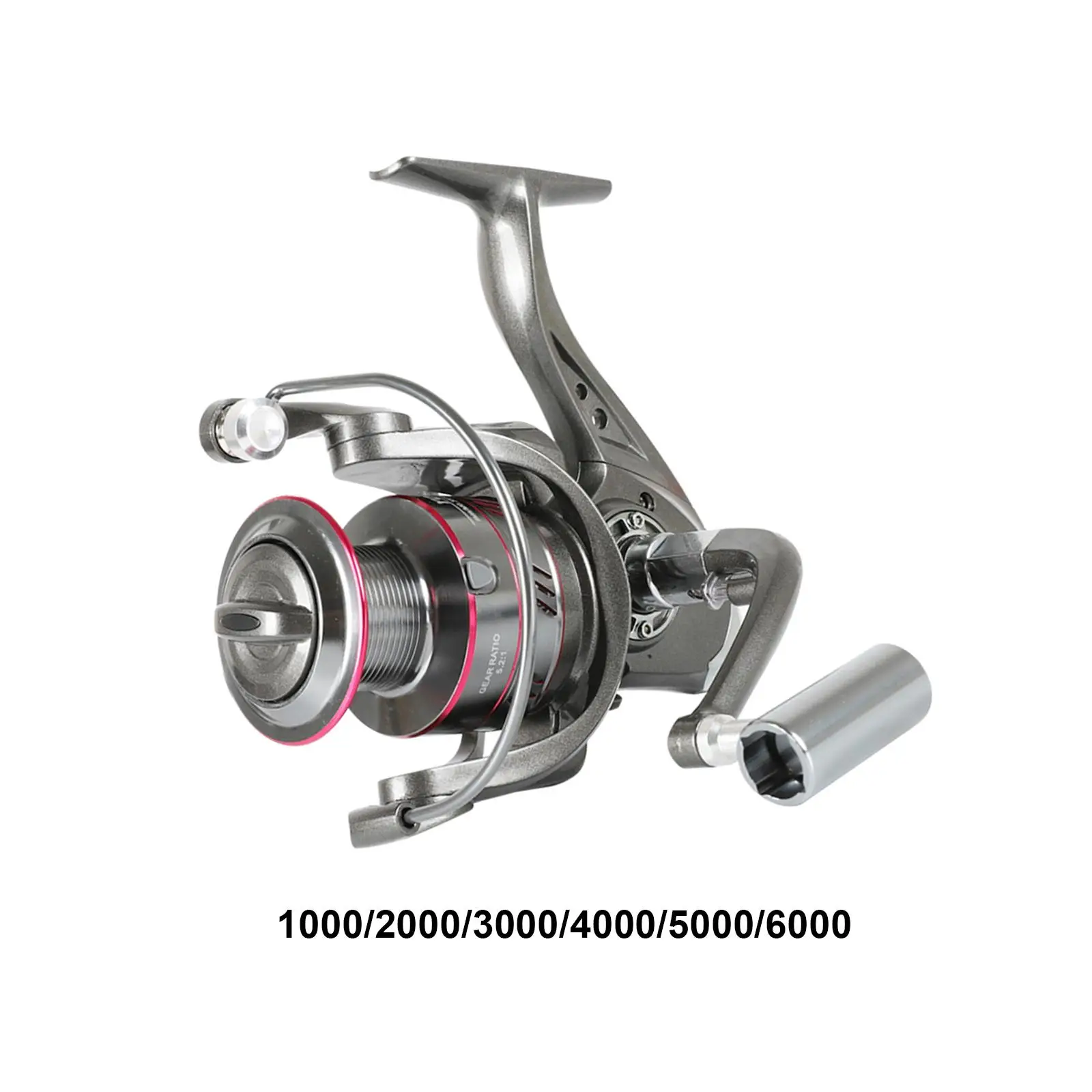 Fishing Reel Powerful Durable High Speed Sturdy with Metal Spool Fishing Wheel for Catfish Sea