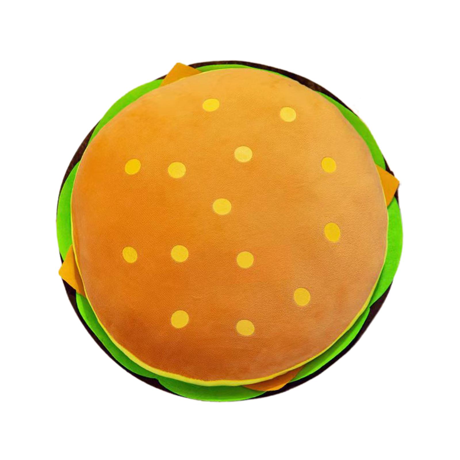 Cheeseburger Plush Toy Cushion Livingroom Hugging Toy Sofa 40cm Office Bedroom Hamburger Stuffed Pillow for Bedding Car Boy Girl