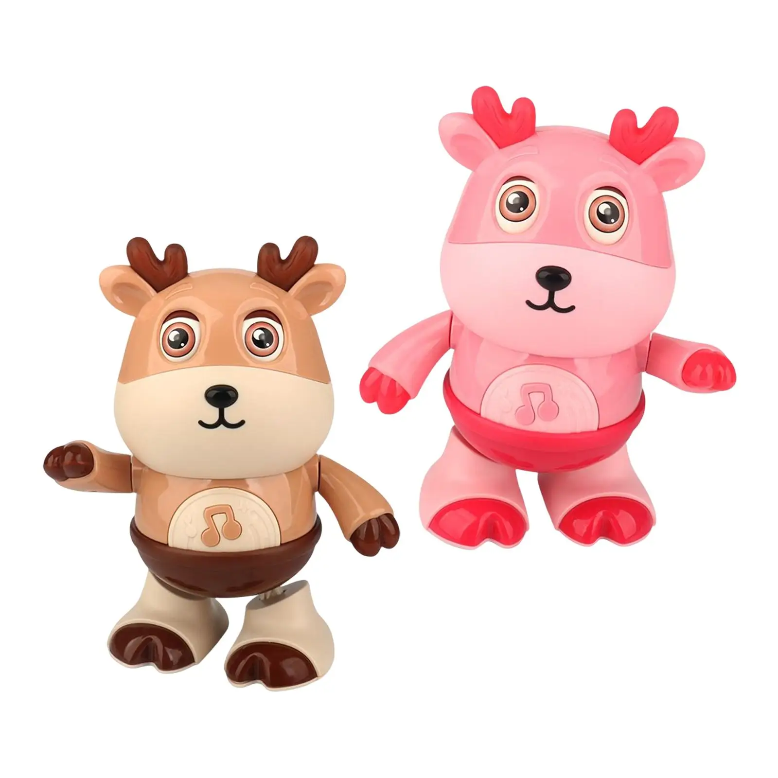 Musical Dancing Deer Toy Learning Toy Dance Animal Doll Deer Musical Toy Interactive Dancing Swing Deer Toy for Decoration Gift