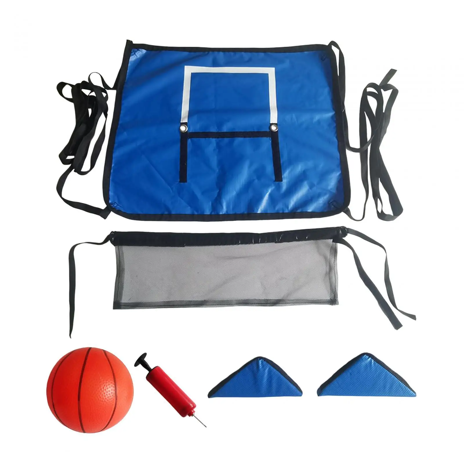 Basketball Hoop for Trampoline with Mini Basketball and Pump Waterproof Sports Toys Universal Trampoline Accessory for All Ages