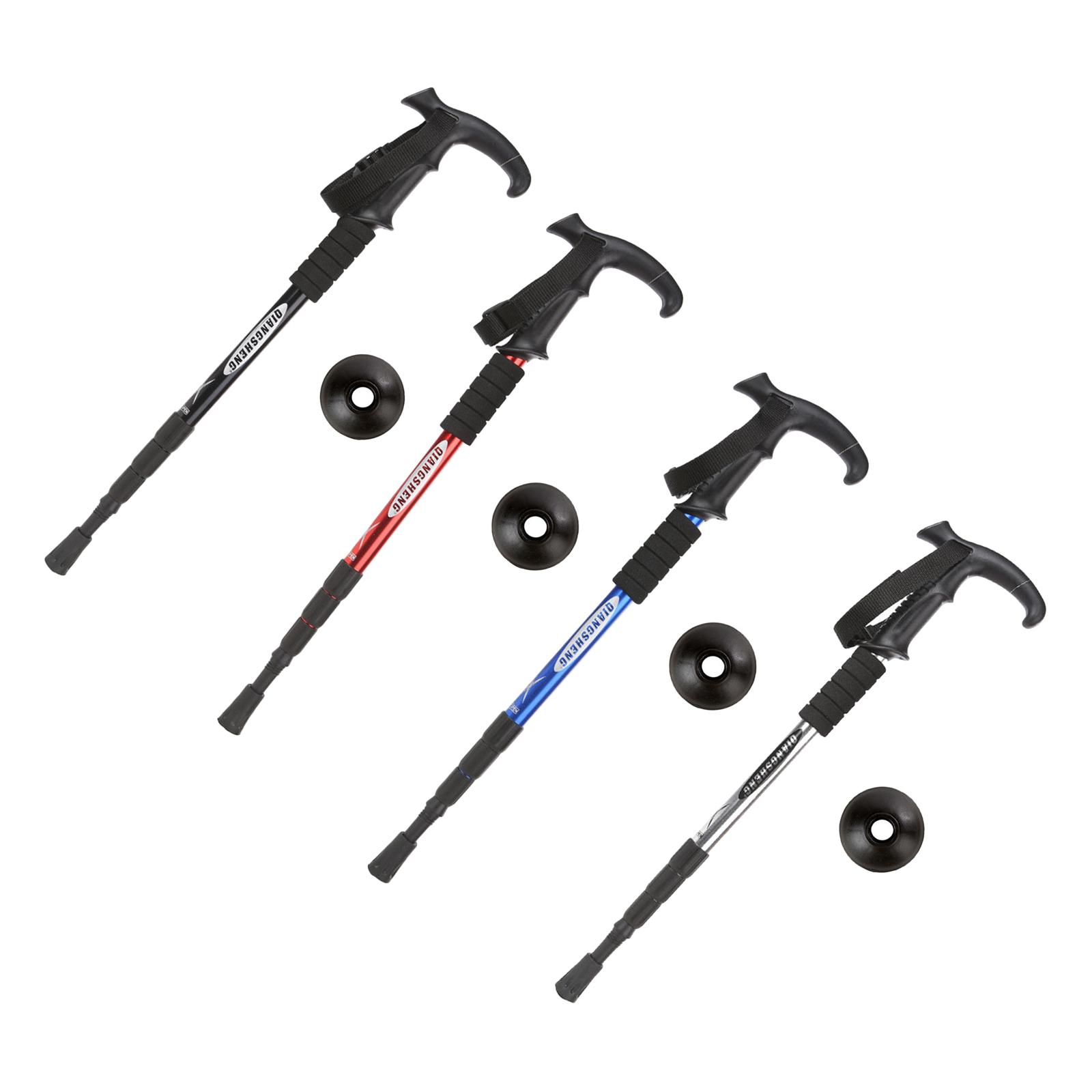 Aluminum Telescopic Elderly Walking Cane Anti Rust Anti Slip Rubber Handle