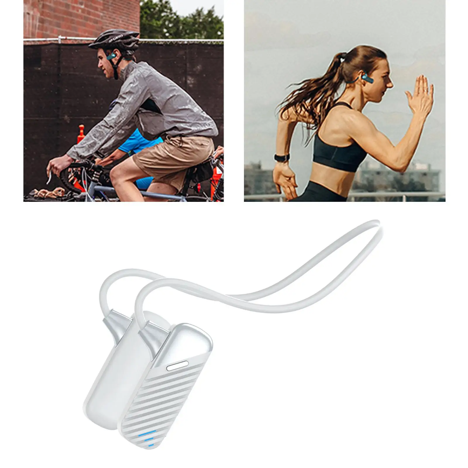 Bone Conduction Headphone Bluetooth IP53 Waterproof Built in 16GB Memory Wireless Sport Earphone for Running Cycling Bicycling