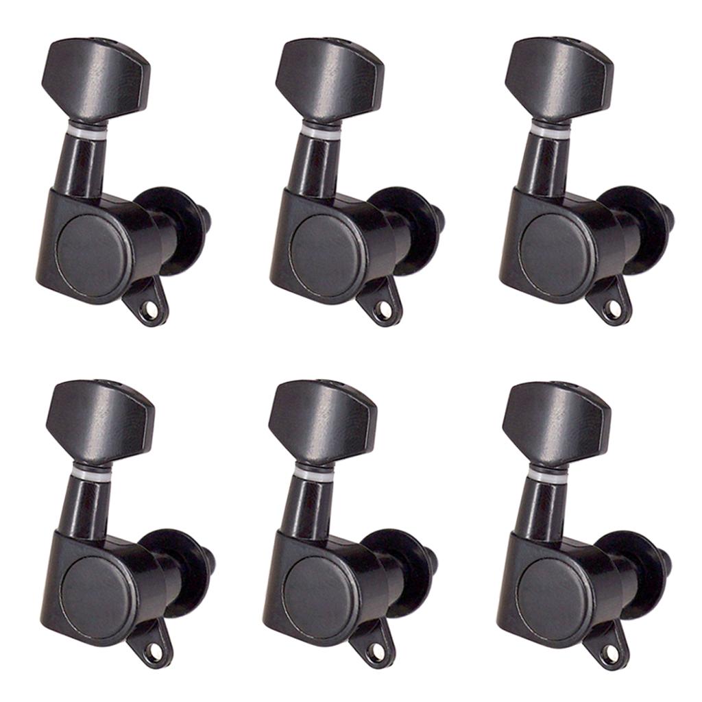 Description Picture 3 of itemTooyful 6x Black Electric Classical Guitar String Tuning Peg Keys Tuners Enclosed 6R Machine Heads for Steel String
