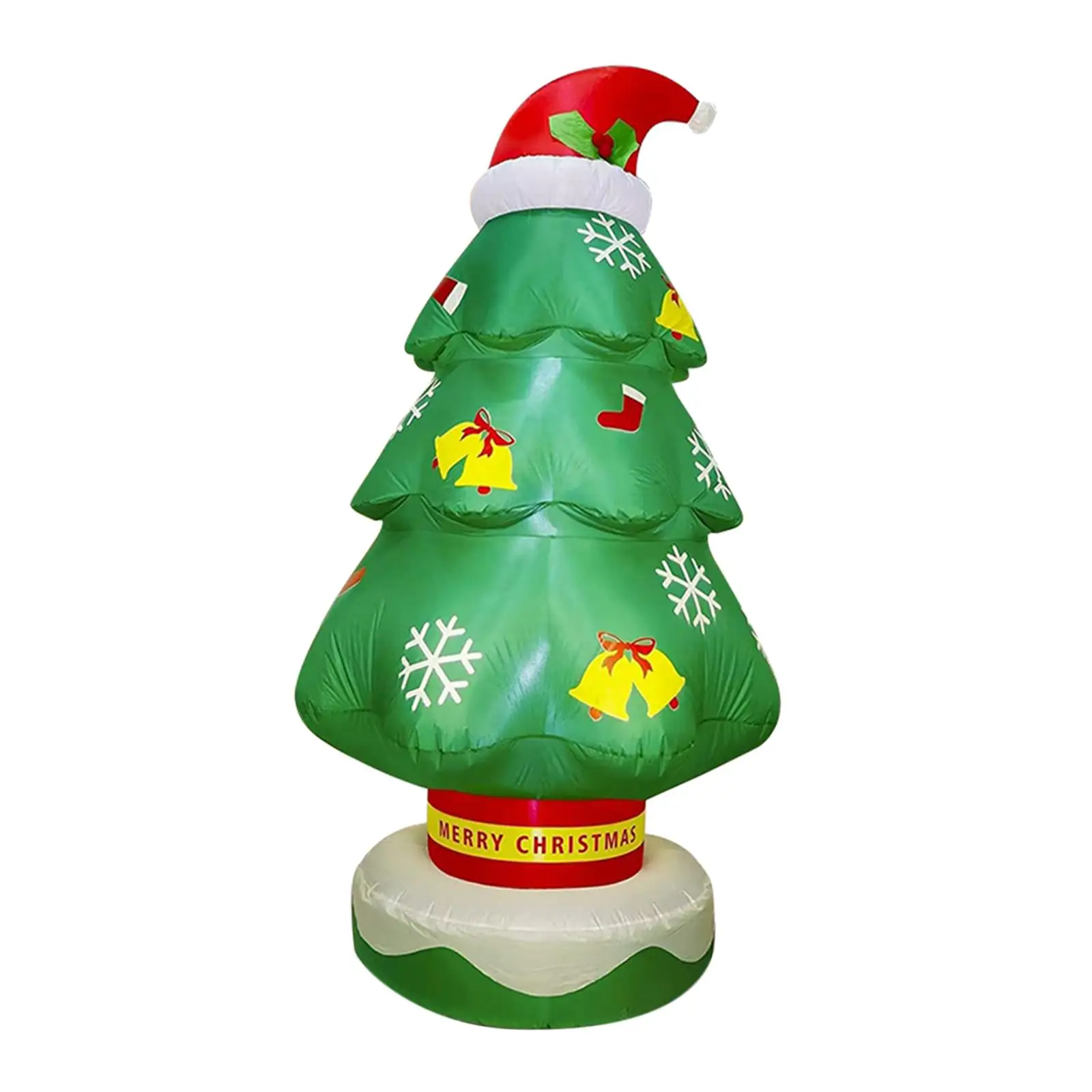 7ft Inflatable Christmas Tree Luminous Toy LED Light up Xmas Tree Christmas Decoration for Yard Lawn Outdoor Patio Prop