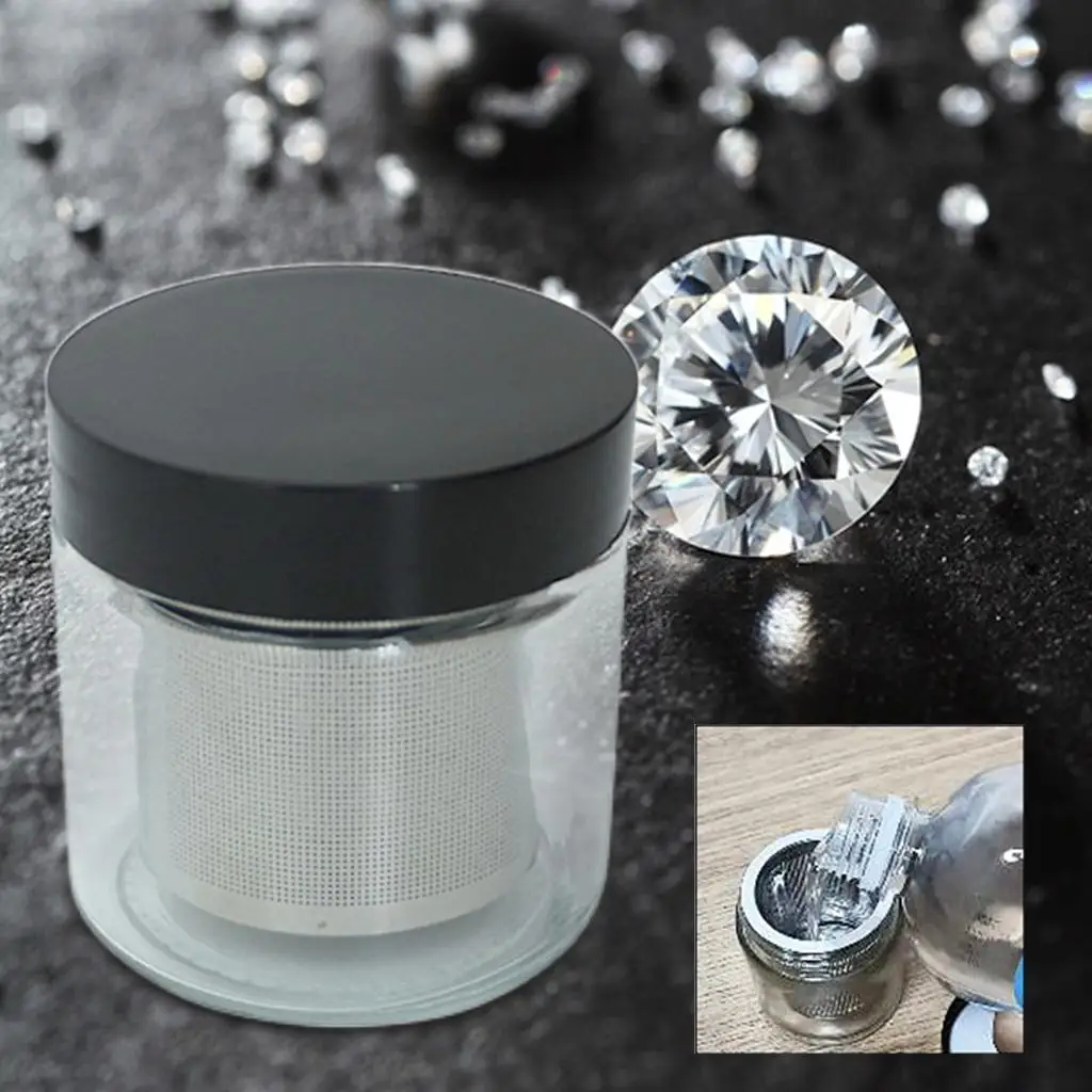 Diamond Stone Cleaner Bottle Cleaning Jars Washer for Glasses Gold Jewelry