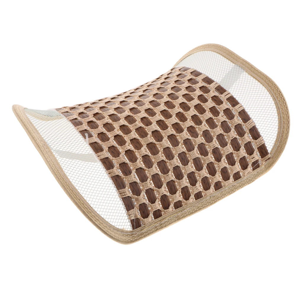 Backrest Back Support Cool Vent Cushion For Car Home Office Trip Made of Rattan and Viscose Fiber
