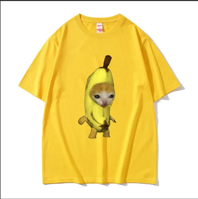 Escorregadio banana t camisa 100% algodão banana amarelo bonito kart comida  wii ps4 jogo de vídeo frutas meme videira viral adequado retrocesso -  AliExpress