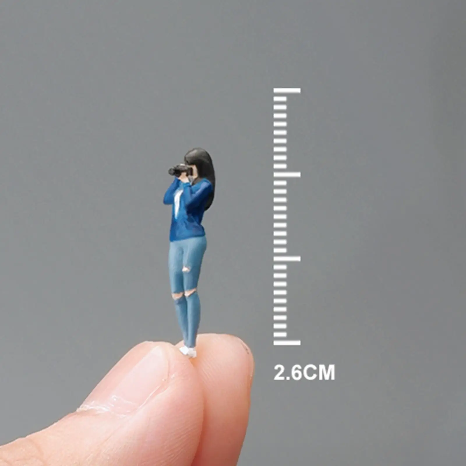 1/64 Scale Diorama Figure for Model Trains Micro Landscape Desktop Ornament
