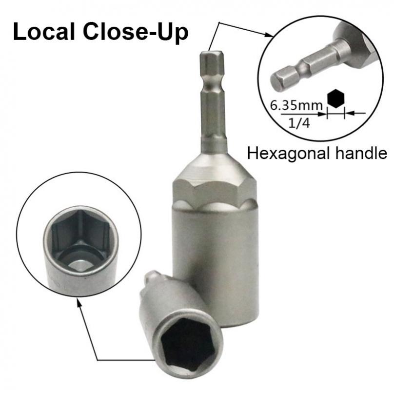 6mm-19mm vertiefen innere Sechs kant hülse elektrische Bohr hülse pneumatischer Innen sechs kant kopf für Muttern schlüssel Handwerkzeuge Elektro schrauber – Detail 4