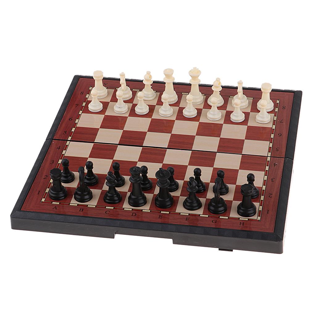 Portable Folding International Chessboard Chess Set Travel 19x10cm