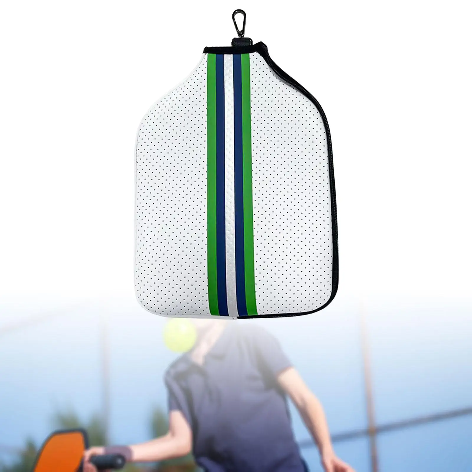 Neoprene Paddle Cover, Racket Sleeve Protector Holder, Smooth Zipper, with Metal Buckle, Pickleball Head Cover