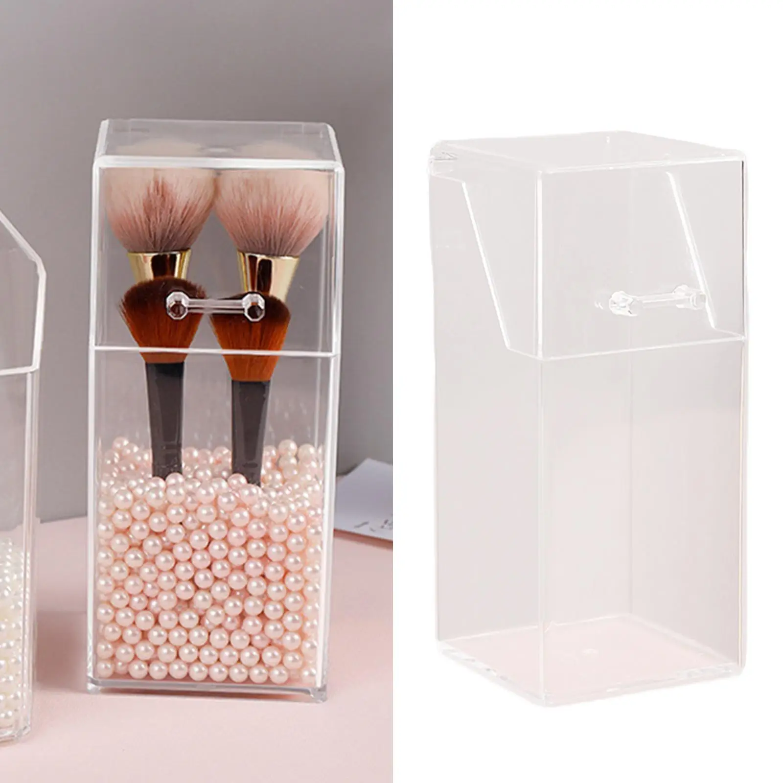 Makeup Brush Holder Dustproof Storage Box Premium Quality Acrylic Makeup Organizer Cosmetics Organiser Make Up Storage Box