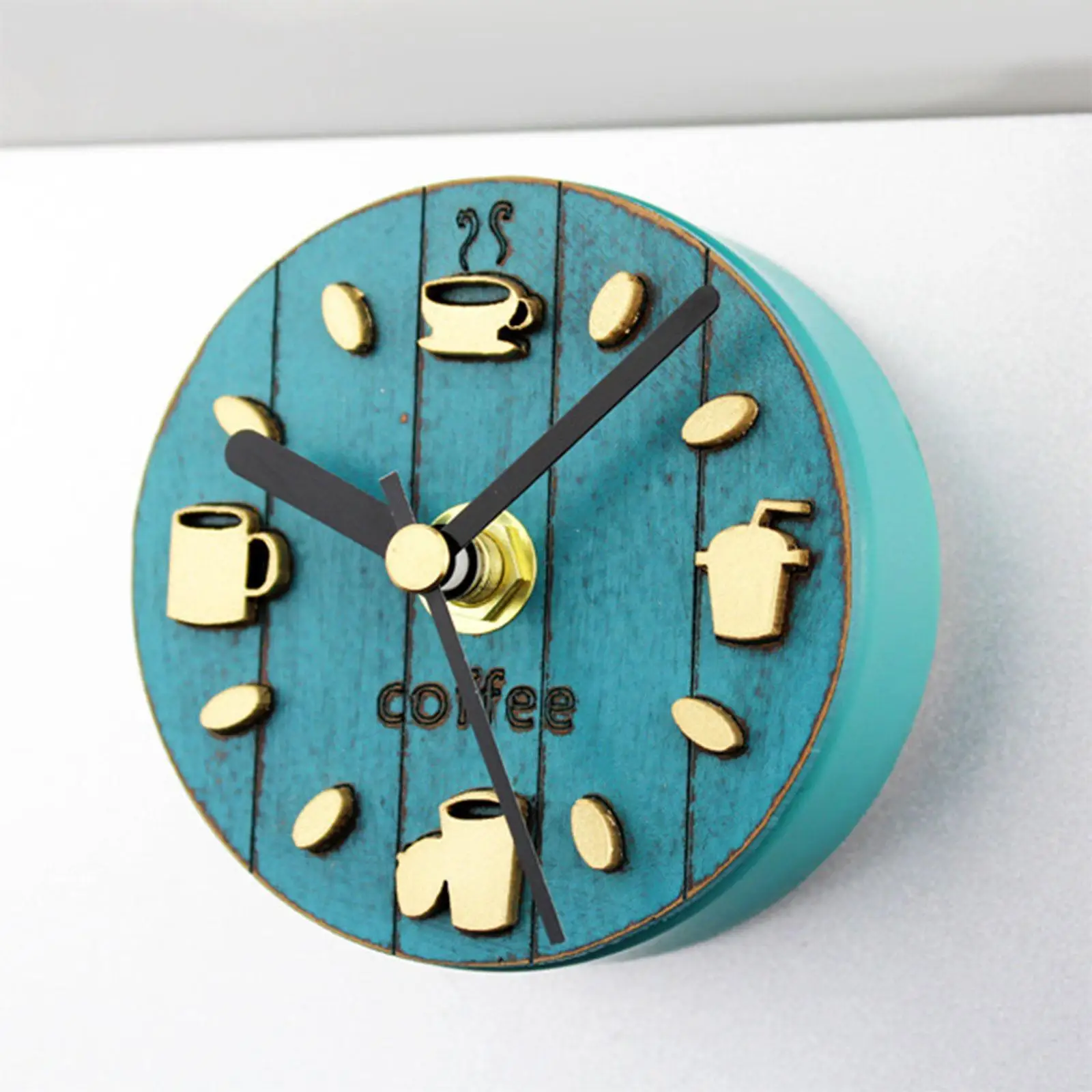 Fridge Sticker Clock Creative Sticker Decorative Refrigerator Magnets Sticker Wall Clock for Cabinet Kitchen Decoration