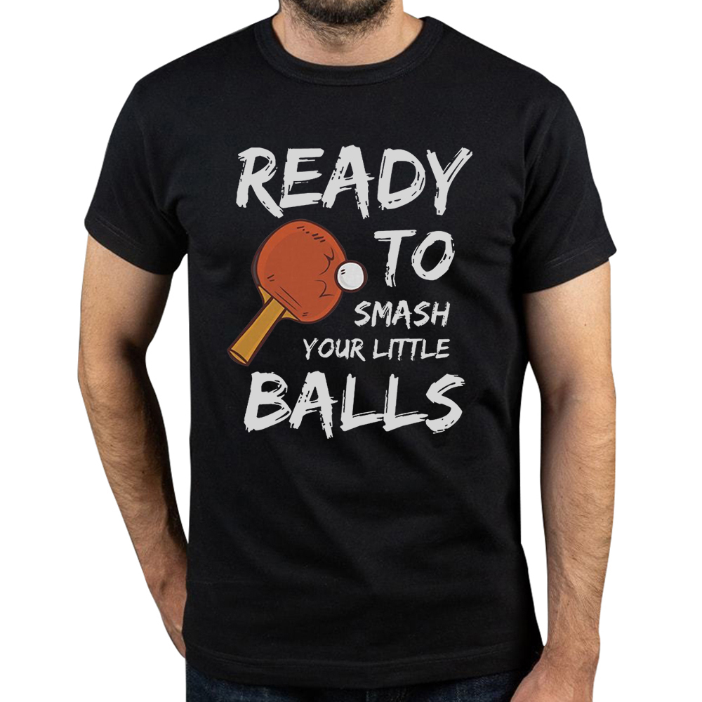 Tischtennis Hip Hop T-Shirt Tischtennis Tischtennis Sport Liebhaber Geschenk kreative Tops Freizeit T-Shirt Männer T-Shirt einzigartige Geschenk Kleidung – Detail 2