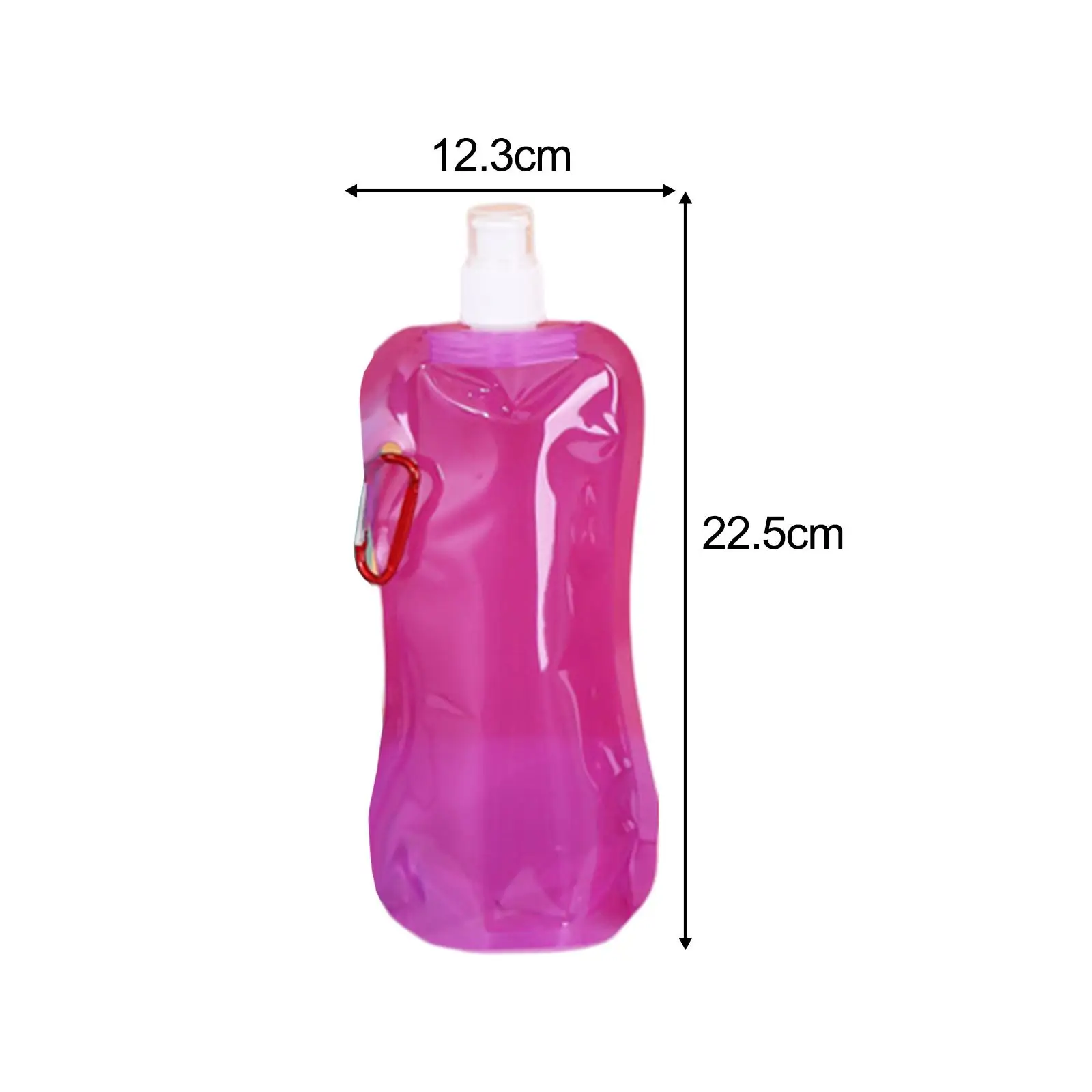 Collapsible Water Bottle for Gym, Sports, Teams, Hiking, Camping, Biking,