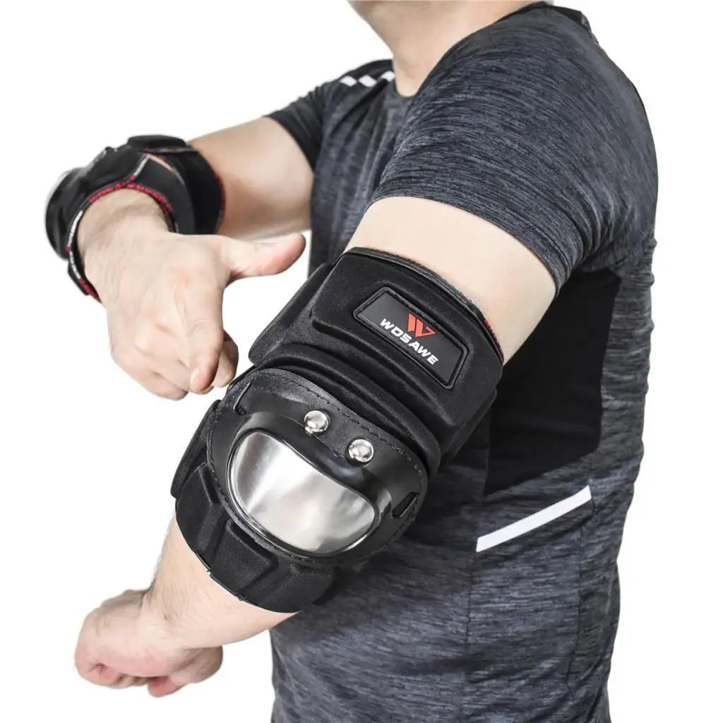 Skateboard Cycling Adults Padded Compression Elbow Pads with Wrist Guards