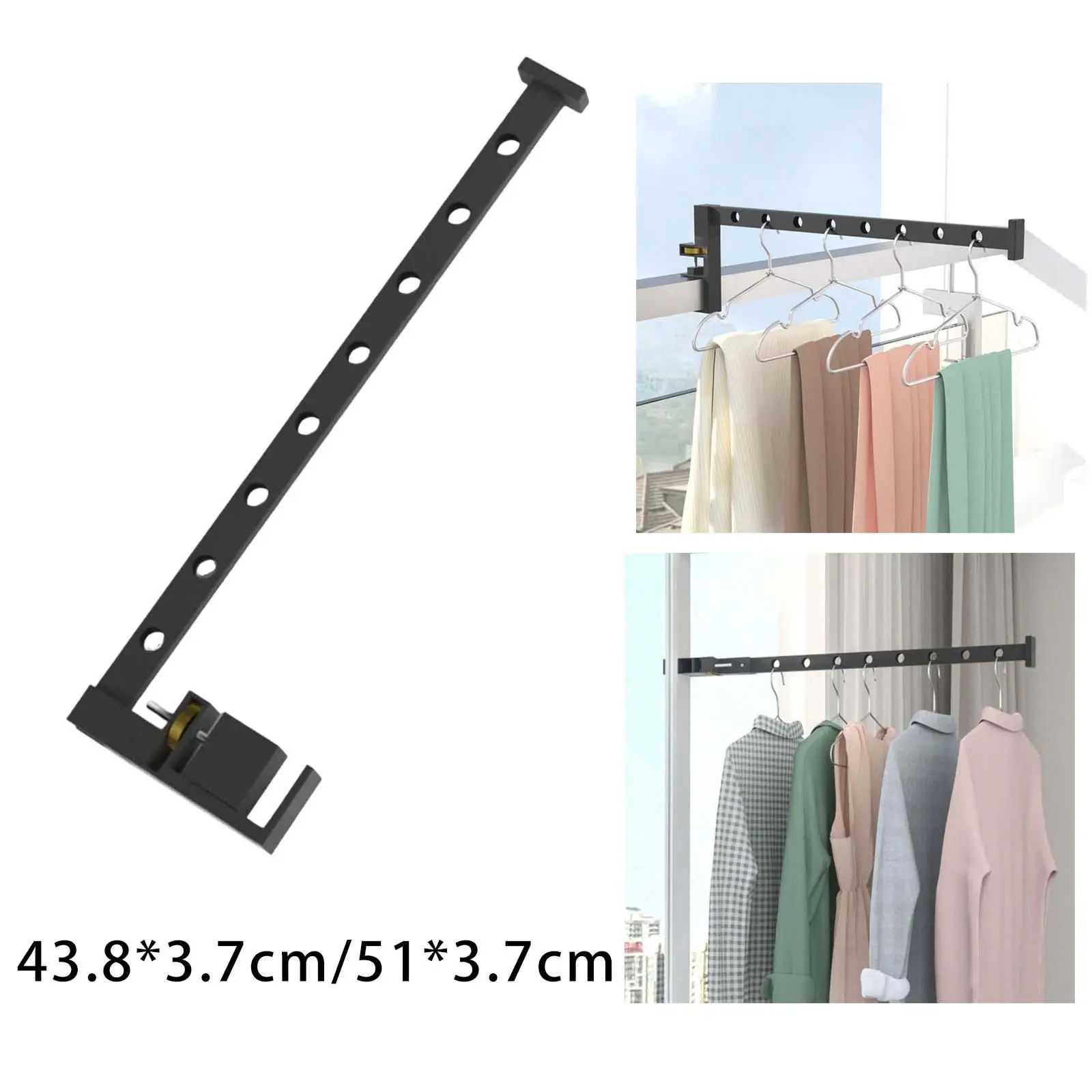 Drying Clothes Folding Clothes Hanger Collapsible Wall Mounted Clothes Hanger for Window Balcony Bedroom Kids Clothes Jackets