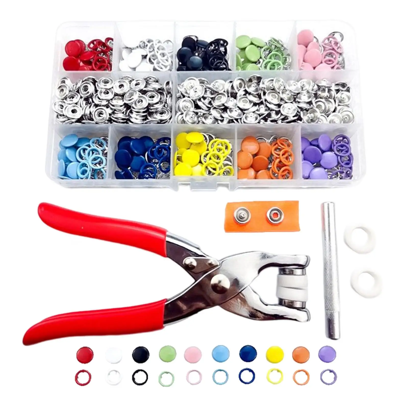 Snap Buttons Set Decoration Clip Plier Popper Snap Fasteners Kit for Professional