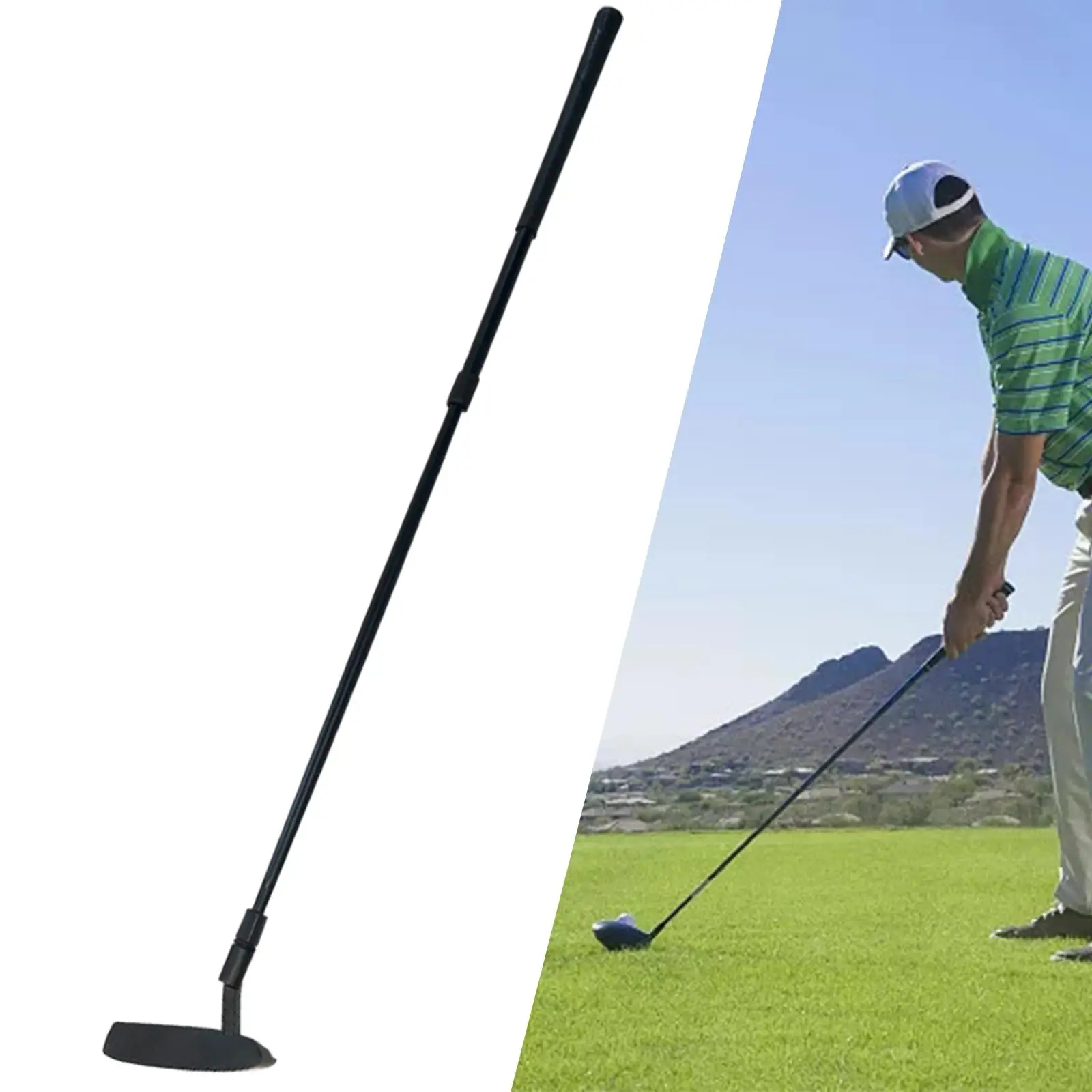 Golf Wedge Portable Anti Slip Grip Golf Chipping Club Right or Left Hand Golf Chipper Club Golf Club for Beginners and Advanced