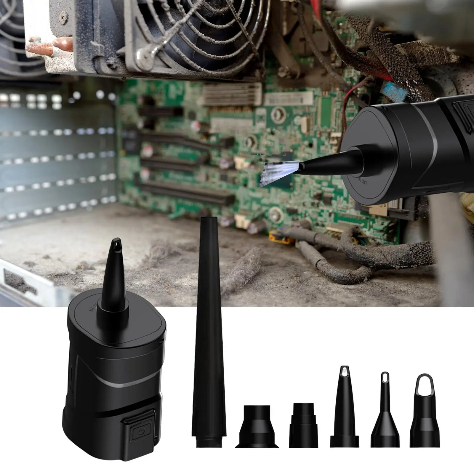 Electric Air Pump Wireless 2 Gears Speed Adjustable Multipurpose Dust Cleaner