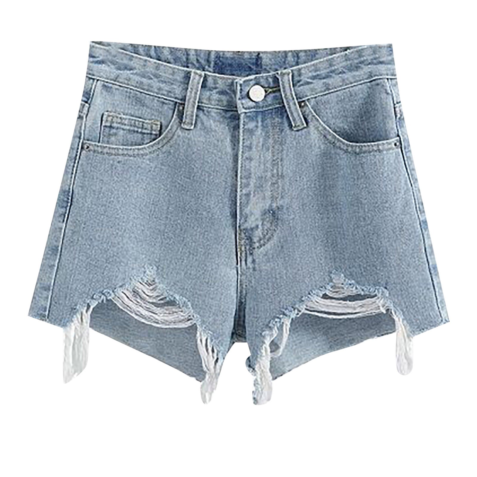 Title 5, Glands noir Denim Shorts femmes mode trou Mini ...