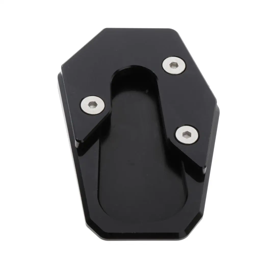 Motorcycle Kickstand Pad Plate Anti-slip Kick Stand Support Replacement for BMW R1200RT 2014-2018, (Black)