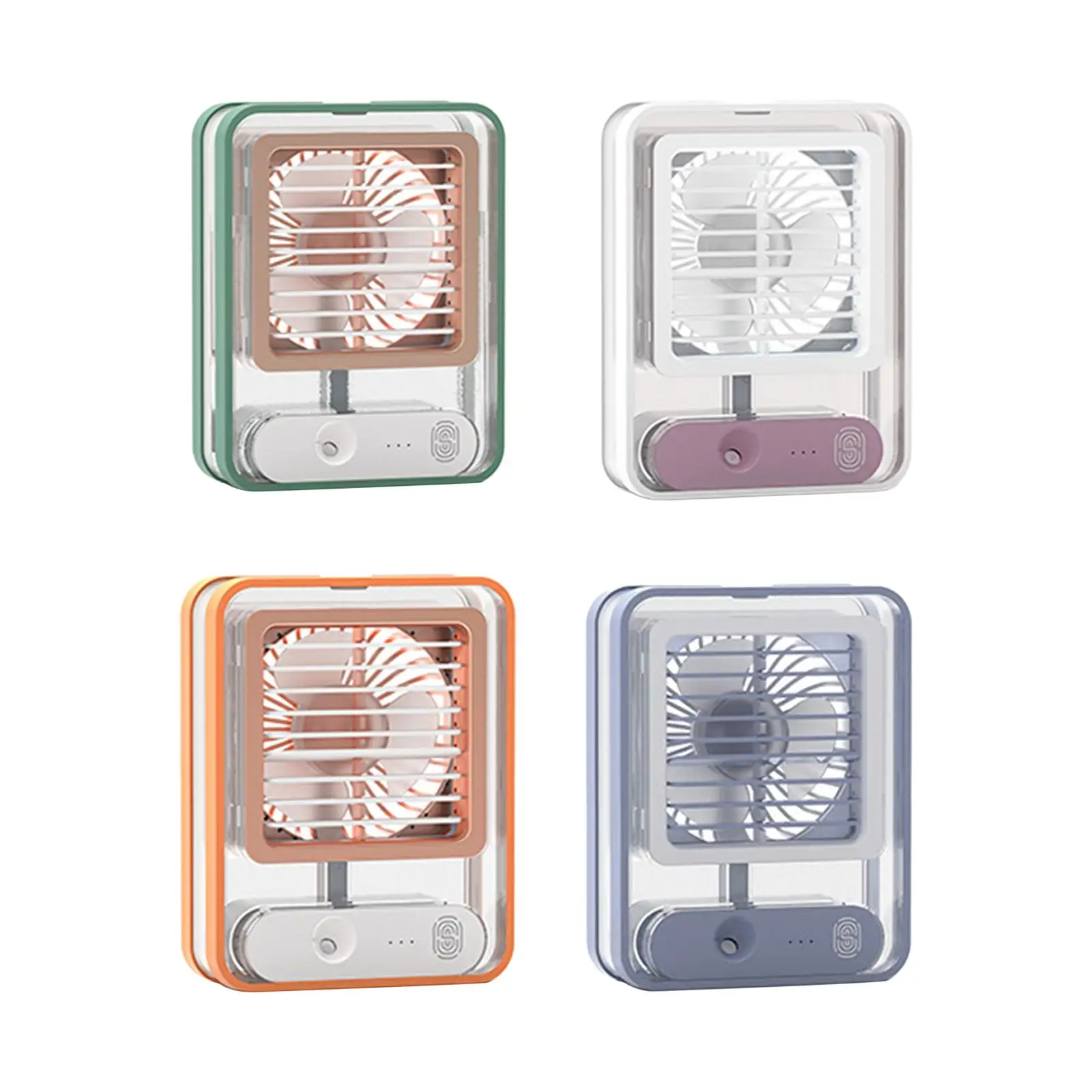 Portable Air Conditioner Fan, USB Rechargeable  Personal Fan Nano Spray Humidifying Air Fan for Household Bedroom Travel
