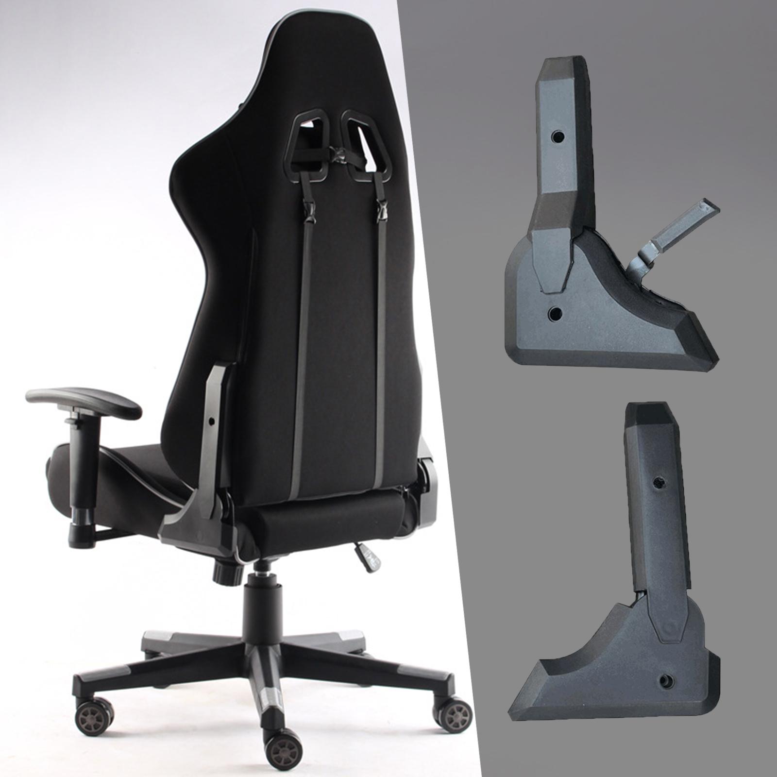 2x PU Leather Gamer Chair 180 Degree Angle Adjuster Mounting Heavy Duty Multi Angle Adjuster for Office Chair Spare Parts Accs