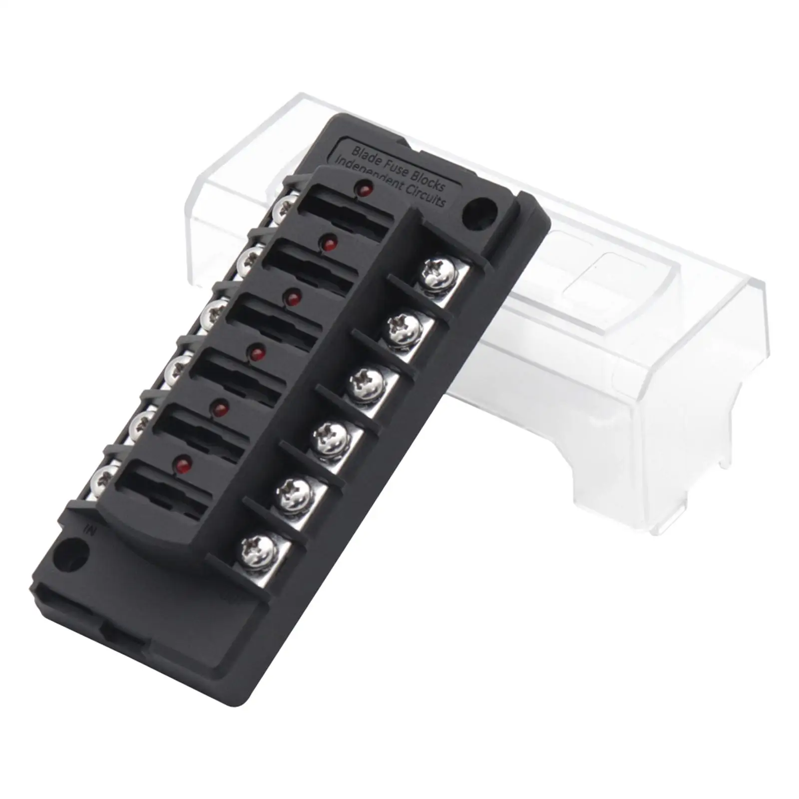   Fuse Block Box Damp Cover with LED Indicator Fit for Automotive