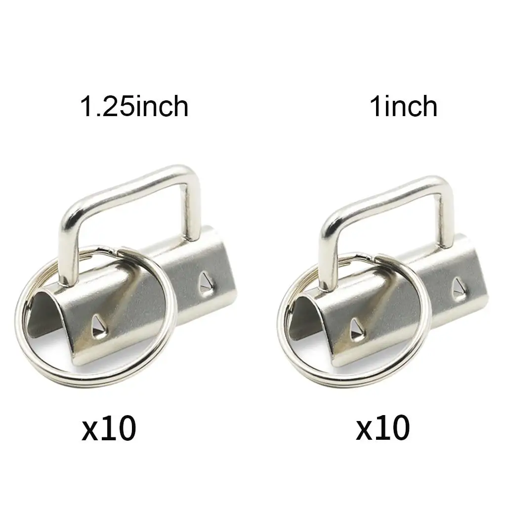 10 Sets -  Hardware Bracelet Set  Chain Bracelet Sets with Splits Keys- (1 Inch /  Inch)