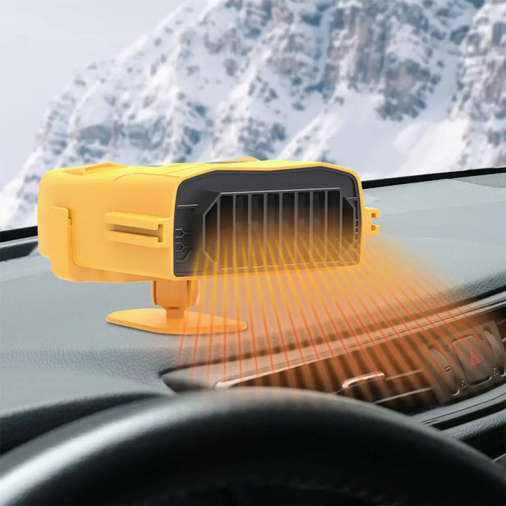 Automobile Car Heating Windshield Defroster Demister Yellow Quick Install