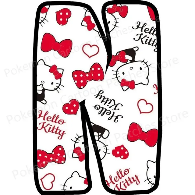 Sanrio Christmas Cartoon Hello Kitty Patches Iron on Heat Transfers For  Clothes T-shirt Design Thermal Printed Stickers Applique - AliExpress