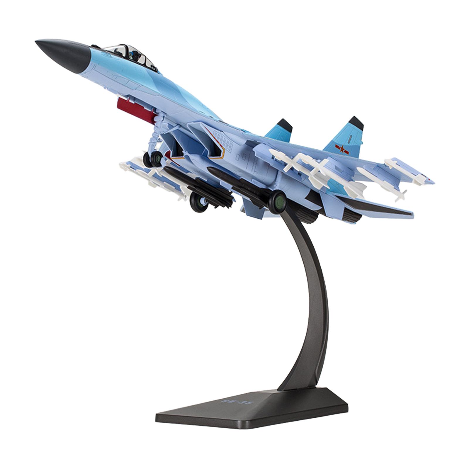 Литый под давлением истребитель 1/48 SU35 самолет детские игрушки орнамент  модель самолета с основанием для офиса дома подарки на день Святого ...