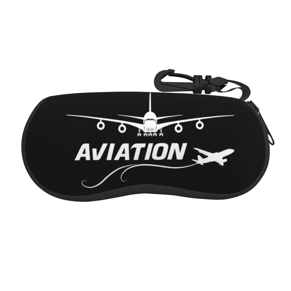 Custom Born To Fly Captain Stripes Sunglasses Soft Case Neoprene Zipper Pilot Air Fighter Shell Eyeglass Case Protective Box