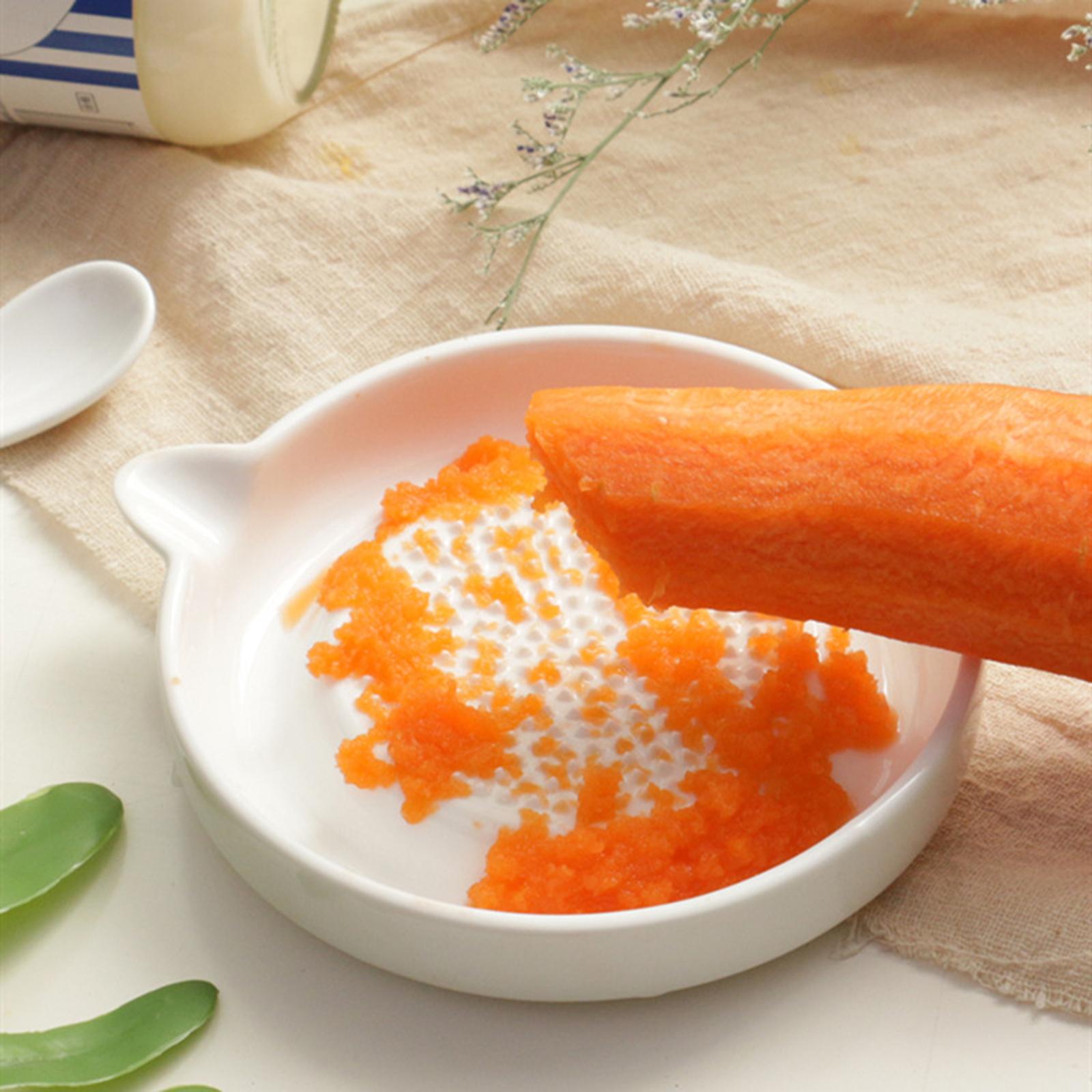 Ceramic Garlic Grater Food Grinding Disc Kitchen Gadgets Dishwasher Safe Ginger Grater for Lemon Fruit Cucumber Carrot Grinding