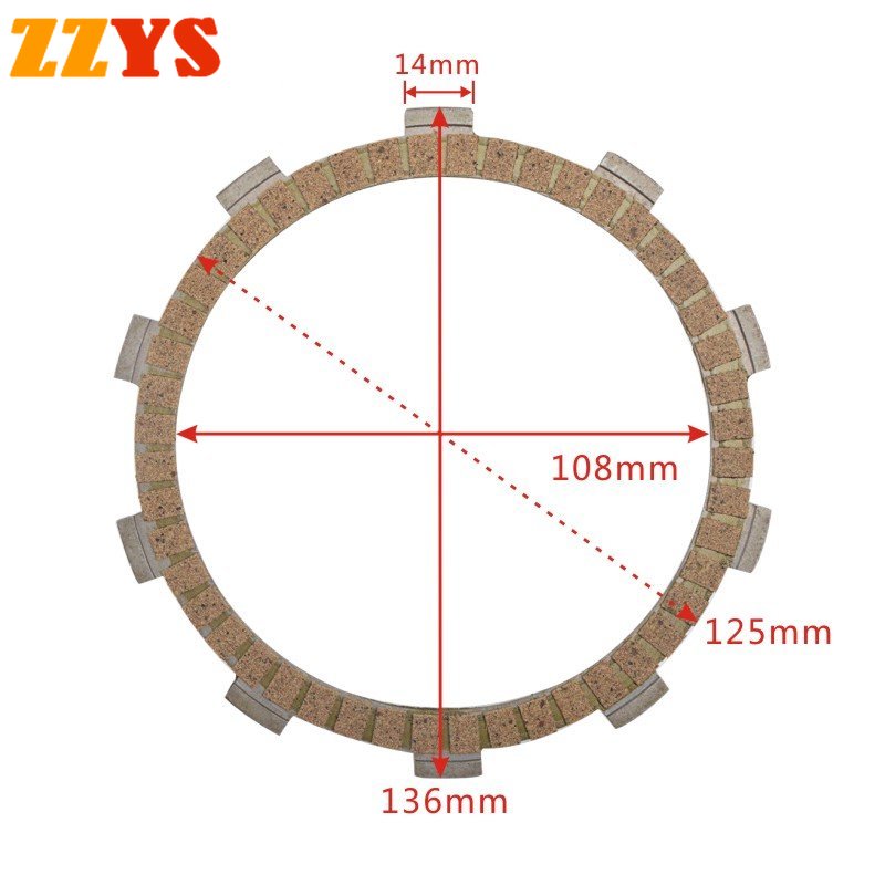 Clutch Plate Set For Honda Cb250 T-twin Cb250t Cb250n Cb 250 Cmx450 Rebel  Cb450 Pc14 Cb450n Cb450s Pc17 Cmx Cb 450 Xl500 Xl 500 - Motorcycle Clutches   Parts - AliExpress