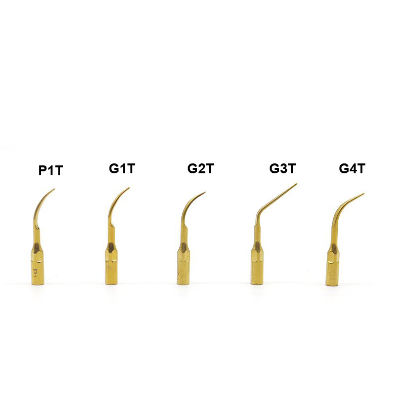 Best of 5Pcs / lot Titanium Gold Dental Ultrasonic Scaler Tips G1T G2T G3T G4T P1T P3T For EMS Woodpecker VRN Scaler Handpiece Reviews & Tips