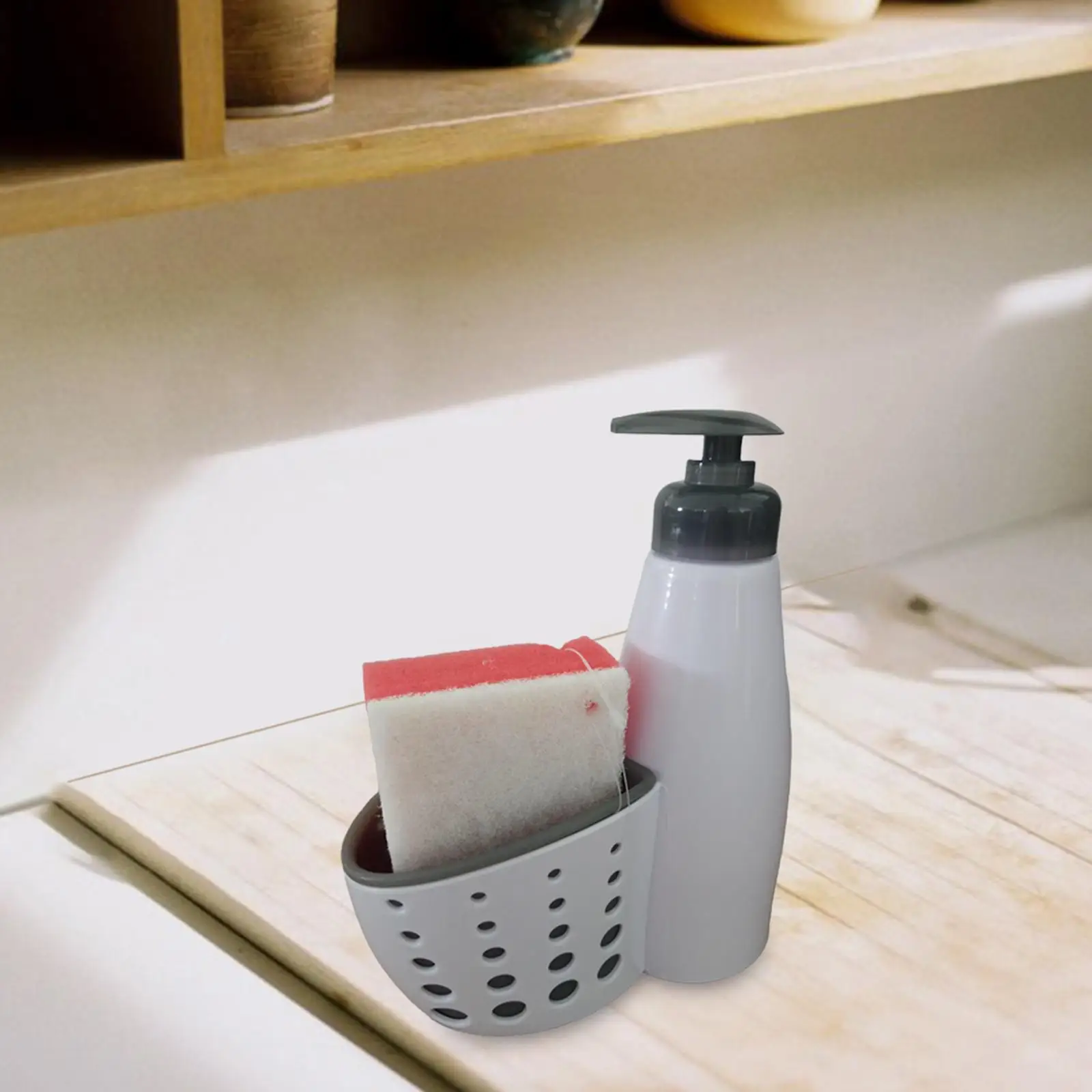 Liquid Hand Soap Dispenser Liquid Pump Bottle Accessories Modern Soap Dispenser with Sponge for Bar Kitchen Hotel Bathroom Cafe