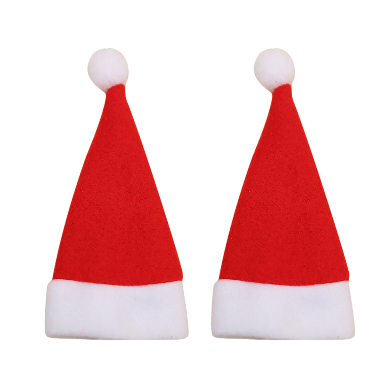 Description Picture 4 of itemChristmas Cutlery Mini Christmas Hat Wine Bottle Decor Cap Santa Claus Xmas Decorations For Home Dinner Party Candy 12x6cm