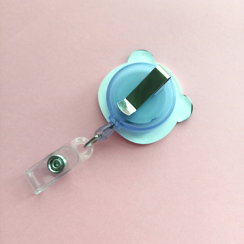 Ausziehbare Abzeichenrolle aus Silikon mit niedlichen Panda- und Schweintieren, für Studenten, Krankenschwestern, Ausstellung, Enfermera, Namenskarte, Ausweis, Truhe – Detail 6