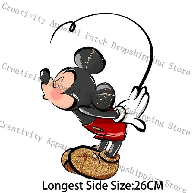 Disney Minnie Mouse A-Z 26 English Letters Iron-on Transfers for Clothing  Brand Patches for Clothes