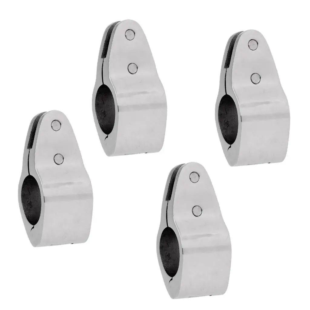 4Boat Canopy Fitting Tube  Clamp 2mm Tube Marine Stainless Steel