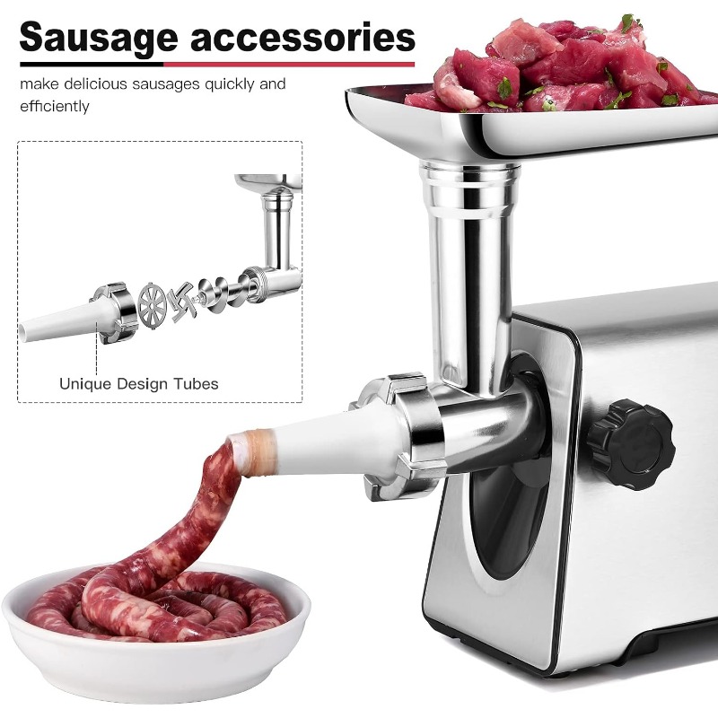 Title 14, KUUNLESIN Meat Grinder, Electric Meat Grinder, ...