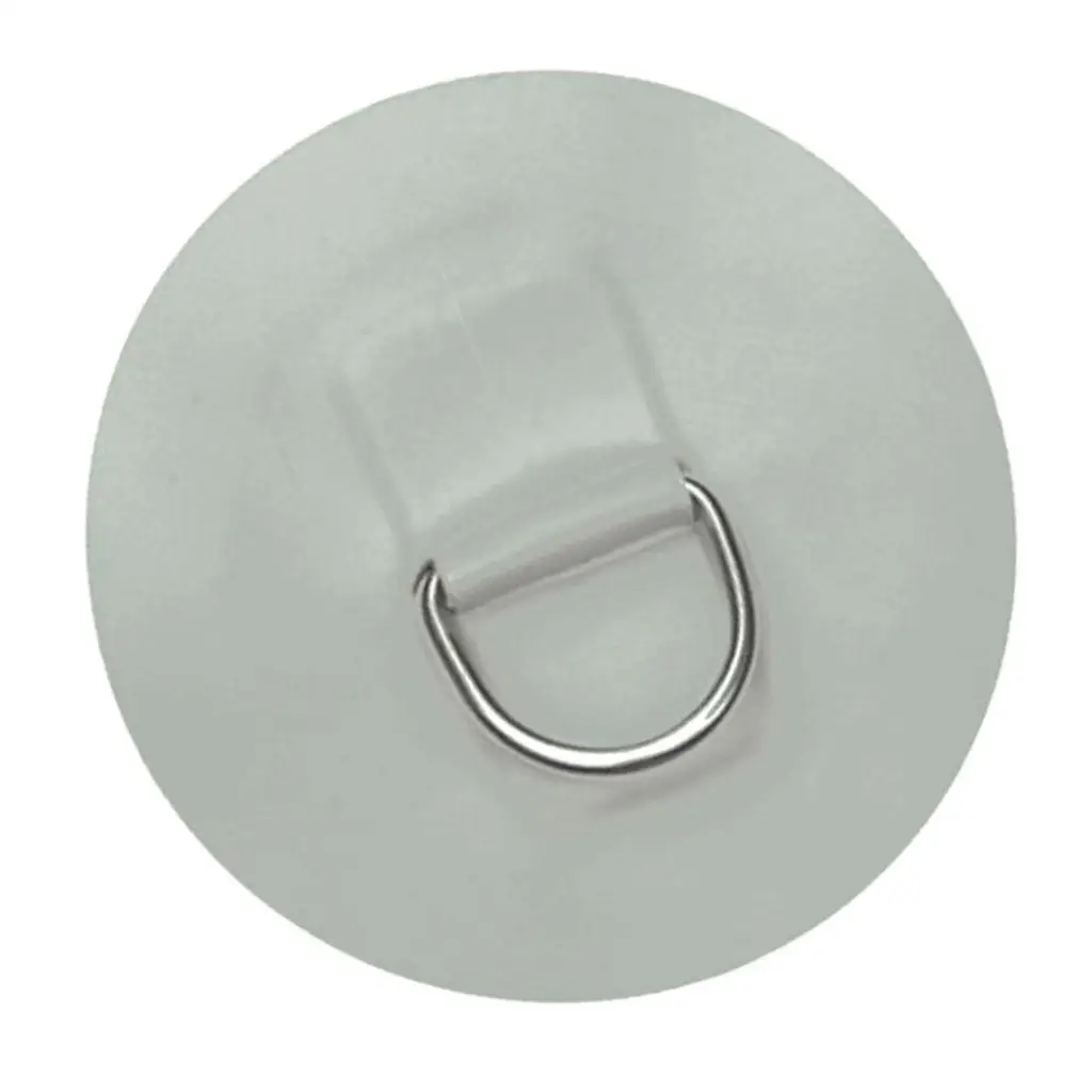 Stainless Steel PVC Gray D- Patch For Inflatable Boat Dinghy Kayak Canoe