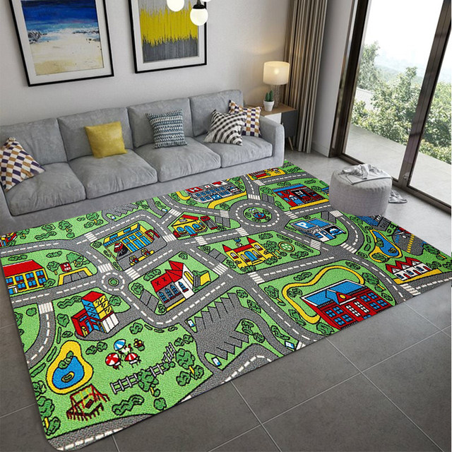  Alfombra de juego para niños, alfombra de gateo para bebés,  alfombra de juego Tatami, alfombra de piso para dormitorio, sala de estar,  alfombra suave, lavable, antideslizante, 1.2 in, A : Hogar