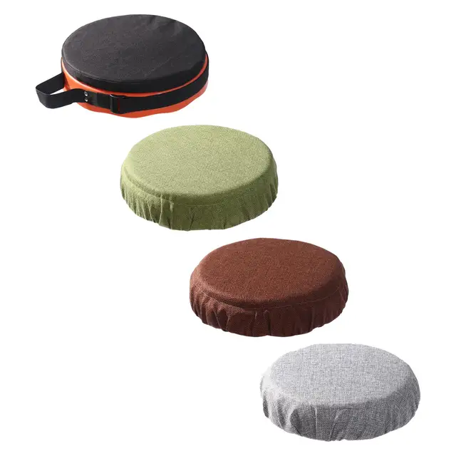 12 Stool Covers Round,Super Breathable Round Bar Stool Cover Seat Cushion  Brown