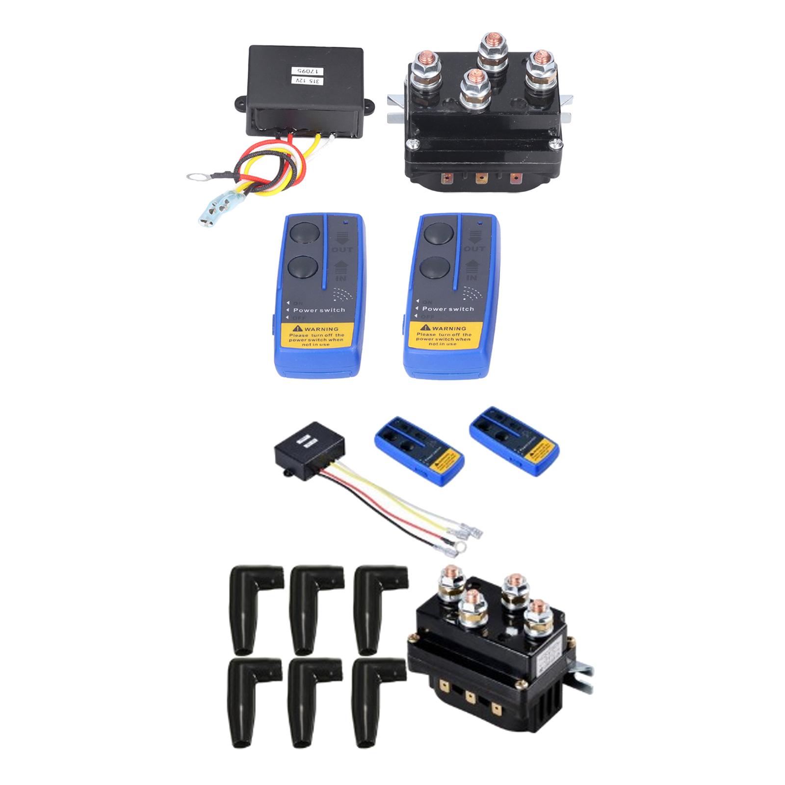Electric 12V 500A Solenoid Relay Cont tor Wireless Winch Remote Control Kit Professional Fits for ATV UTV Repl es  cessories