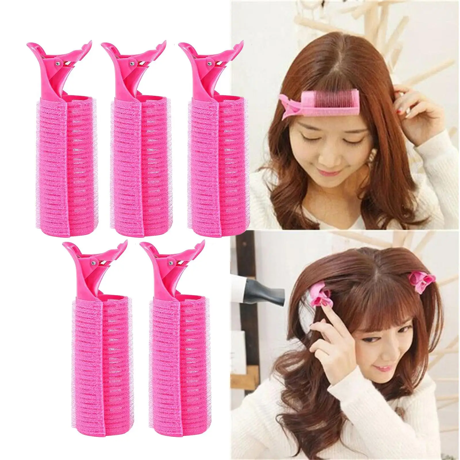 Volumizing Hair Clip Curler Clamps for Air Bangs