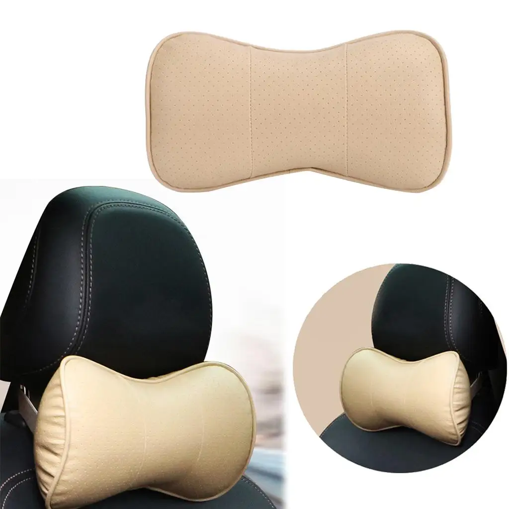 Beige     Universal          Seat     Pillow     Neck     Rest     Headrest