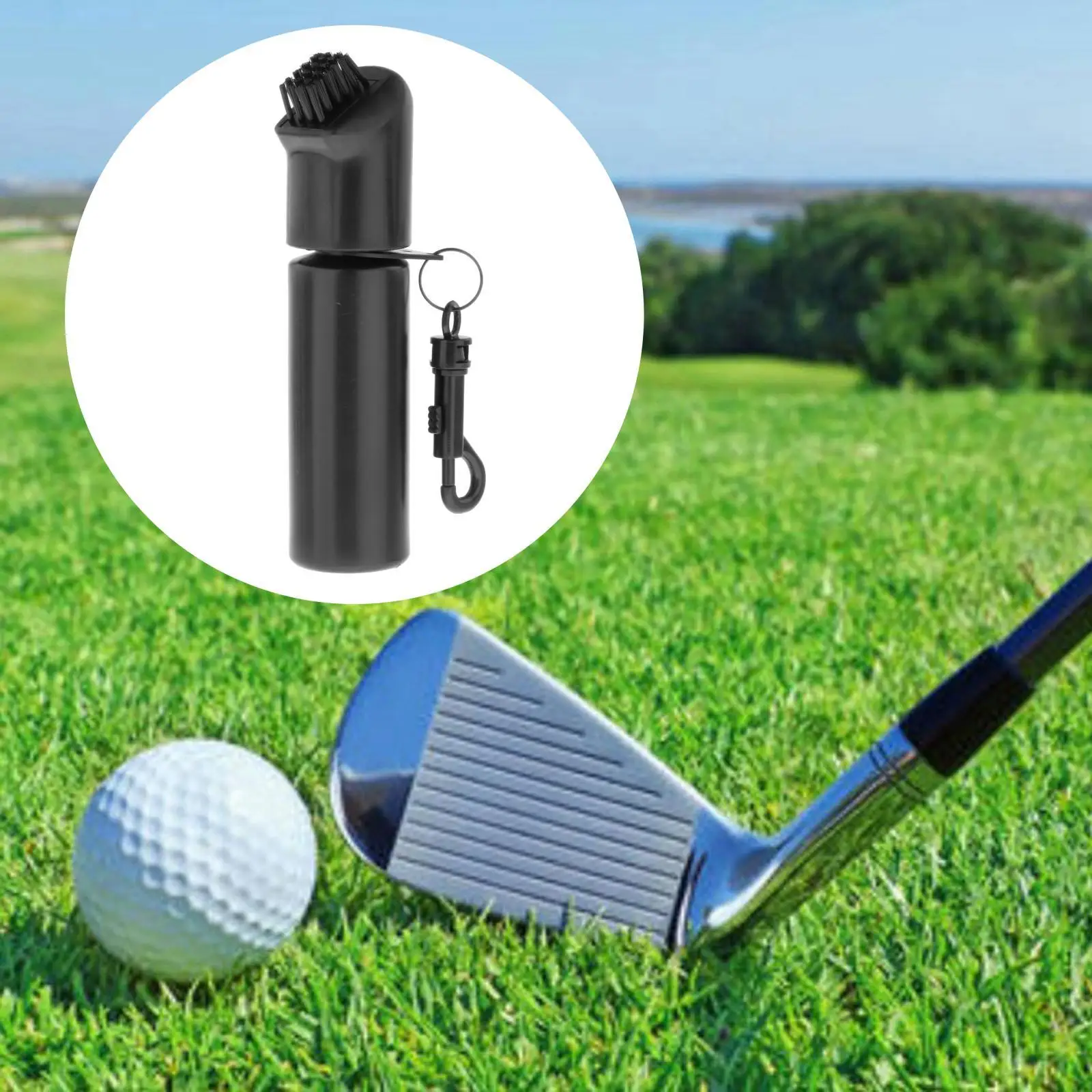 Portable Golf Club Brush, Groove Cleaner, Wide Coverage Self Contained Water